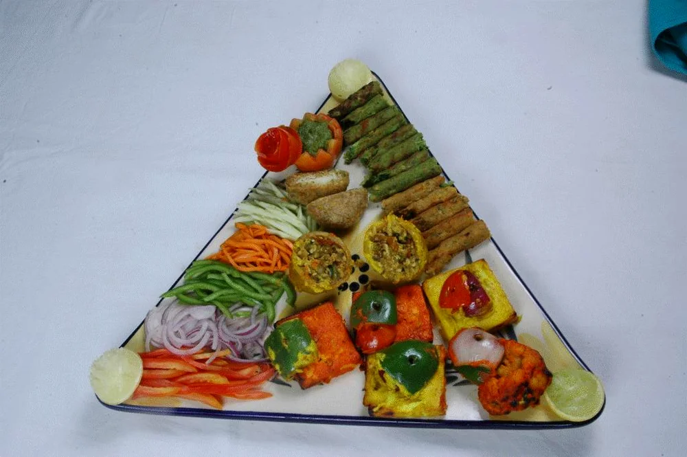 Tandoori platter fresh from the kitchen