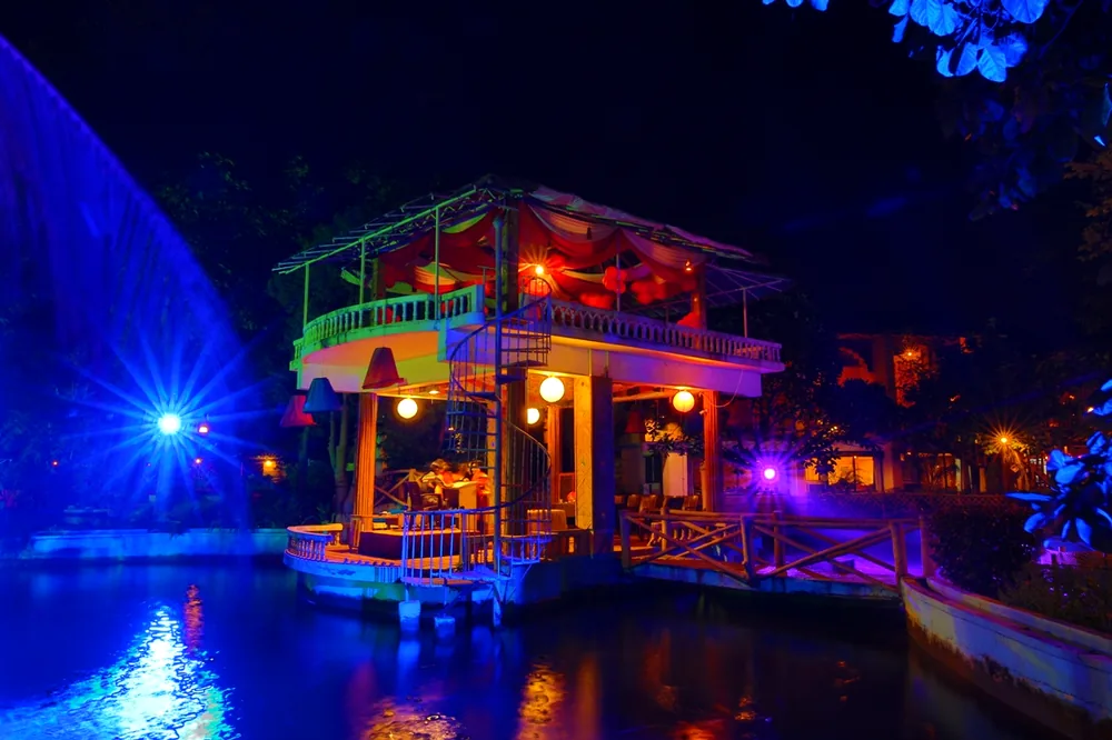 Lake pavilion at the resort