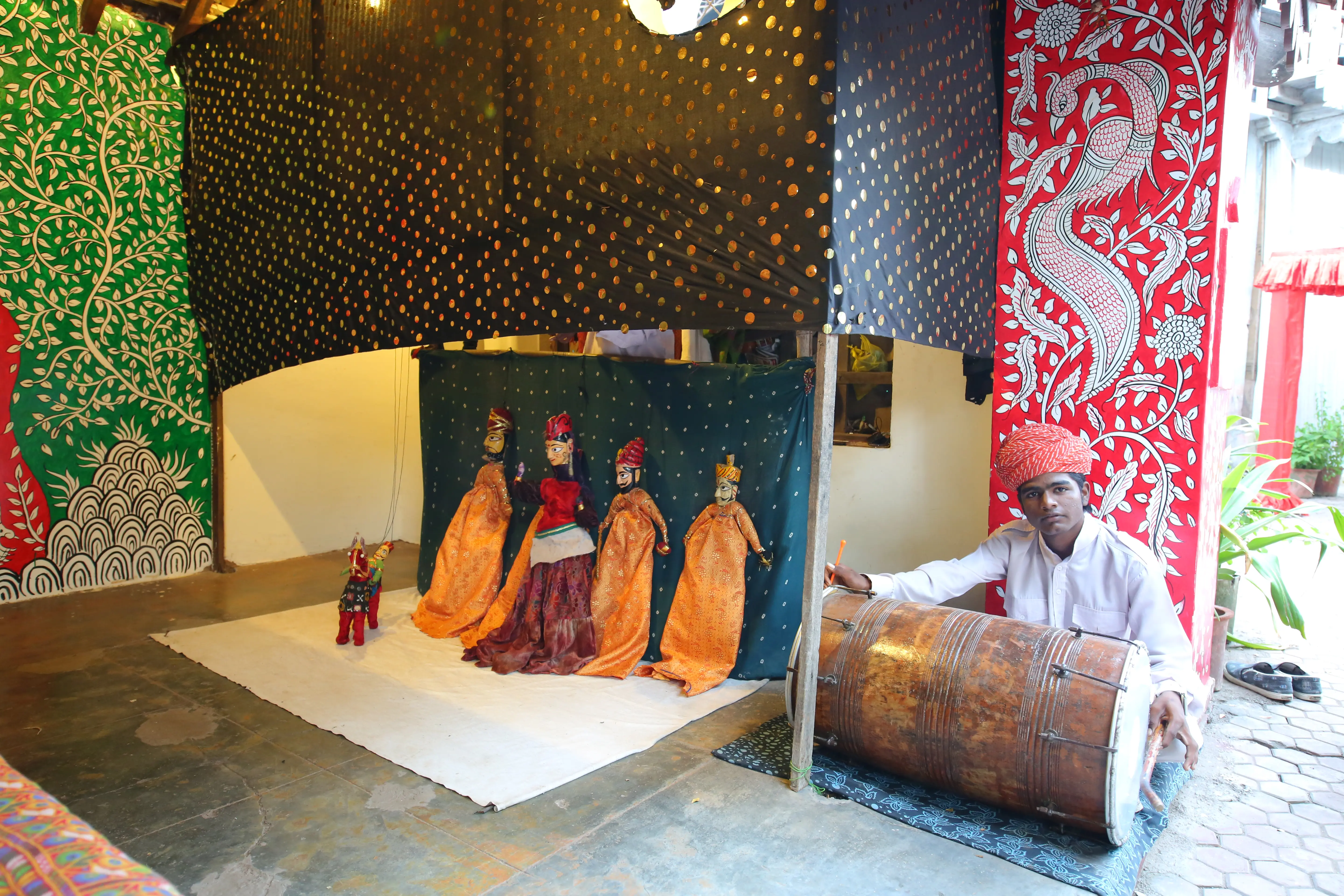 Traditional puppet show