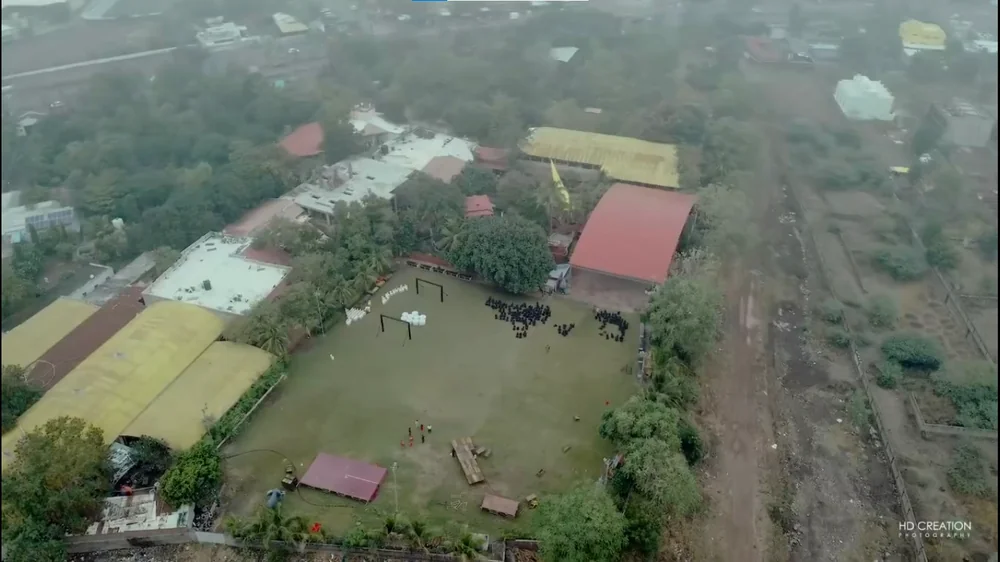The resort grounds from above